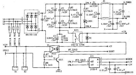变频器电路原理图讲解,变频器驱动电路图讲解,变频器六路驱动电路图_大山谷图库