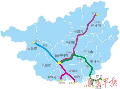 广西铁路地图,广西省,2016广西(第5页)_大山谷图库