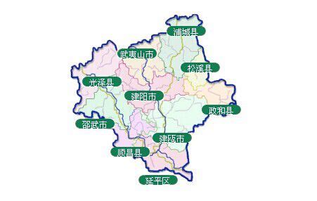 南平市2区3市5县，建成区面积排名，最大是建阳区，最小是顺昌县_城区