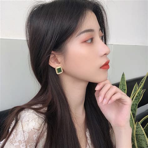 温柔高级女生头像耳环