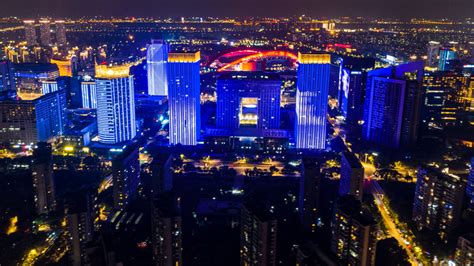 南京河西CBD夜景航拍mp4格式视频下载_正版视频编号689011-摄图网