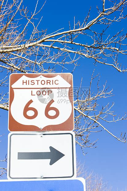66号公路 美国亚利桑那州金曼路线外观路标高清图片下载-正版图片320545457-摄图网