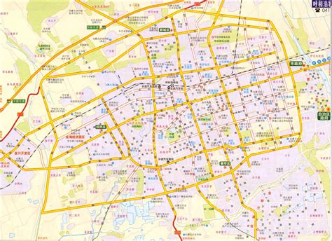 呼和浩特市交通地图 - 中国交通地图 - 地理教师网