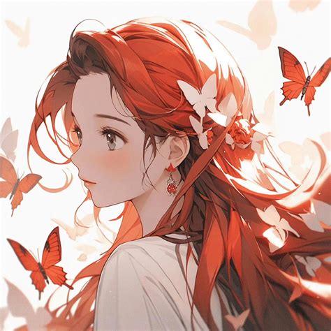 温柔女生头像蝴蝶版