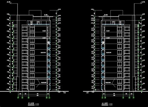 十二层住宅楼建筑施工图纸免费下载 - 住宅楼图纸 - 土木工程网