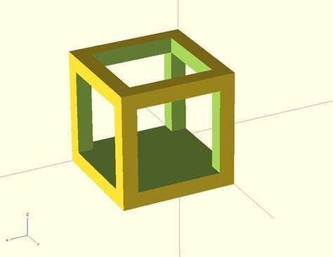 空心的方块儿 by rourou12 - 3D打印模型文件3D模型库 -免费/平价 魔猴网