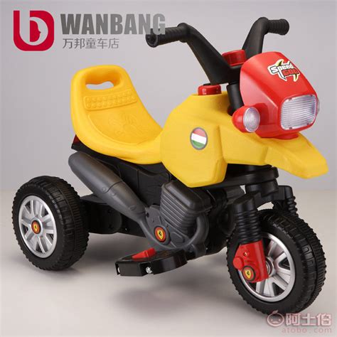 儿童电动摩托车三轮车1-3-6岁小孩玩具车可坐人宝宝充电遥控童车_虎窝淘