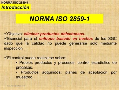 NORMA ISO 2859-1ISO 2859-