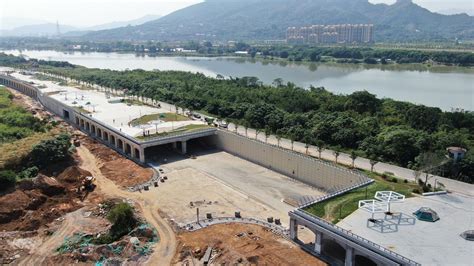 漳州首个地下行车，地上景观的城市观景阳台即将完工
