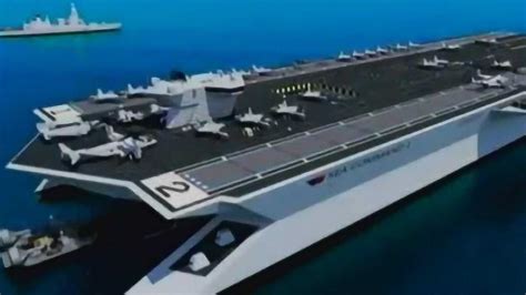 未来超级航空母舰的概念图_腾讯视频