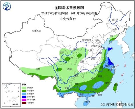 未来三天全国普降大雨 江南西南等地高温(图) - 青岛新闻网