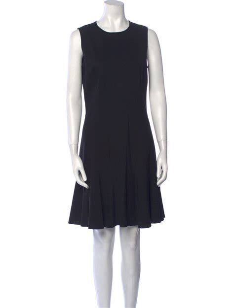 Michael Kors Crew Neck Knee-Length Dress - Black Dresses, Clothing ...