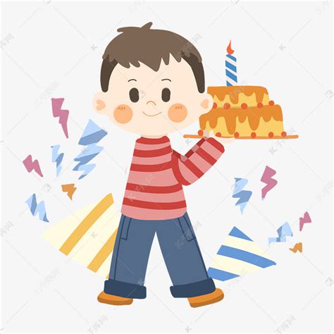 男孩生日蛋糕素材图片免费下载-千库网