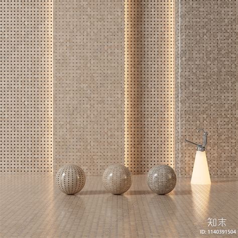 现代马赛克大理石瓷砖背景墙3D模型下载【ID:1140391504】_知末3d模型网