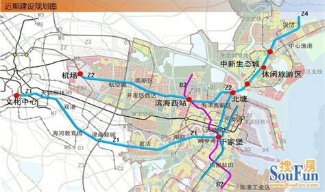 天津市滨海新区交通图 - 中国交通地图 - 地理教师网