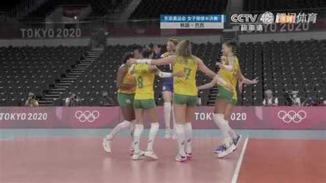 《聚焦三大球》【回放】2020东京奥运会：女排半决赛 巴西vs韩国 第三局