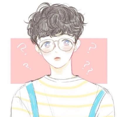 手绘非主流男生头像