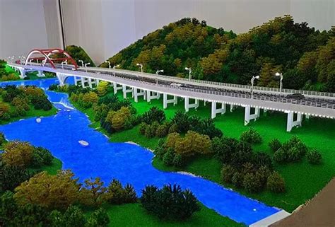 云南昭通上高桥高速标段沙盘模型 - 路桥沙盘模型 - 建筑模型定制|楼盘模型|四川中达创美模型设计服务有限公司