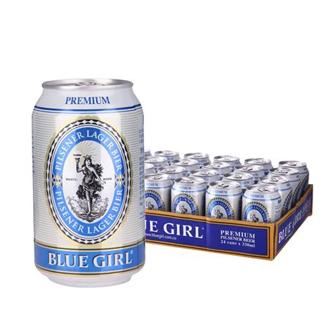 BLUE GIRL/蓝妹啤酒330mL整箱24听 酷爽精酿啤酒 黄啤国产清啤酒-阿里巴巴