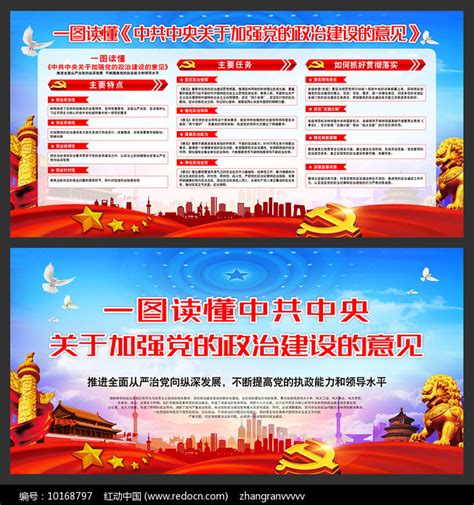 关于加强党的政治建设的意见展板图片_展板_编号10168797_红动中国