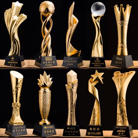 新款奖杯树脂水晶奖杯定制公司年会颁奖体育比赛奖品创意logo-阿里巴巴
