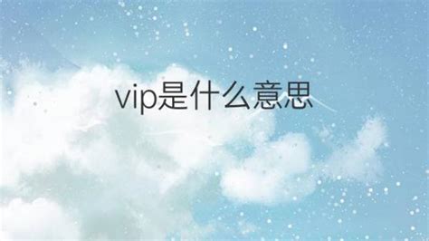 vip是什么意思 vip的翻译、中文解释 – 下午有课