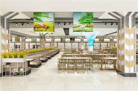 北京加拿大国际学校1500㎡餐厅设计|空间|家装设计|再作餐饮品牌设计 - 原创作品 - 站酷 (ZCOOL)