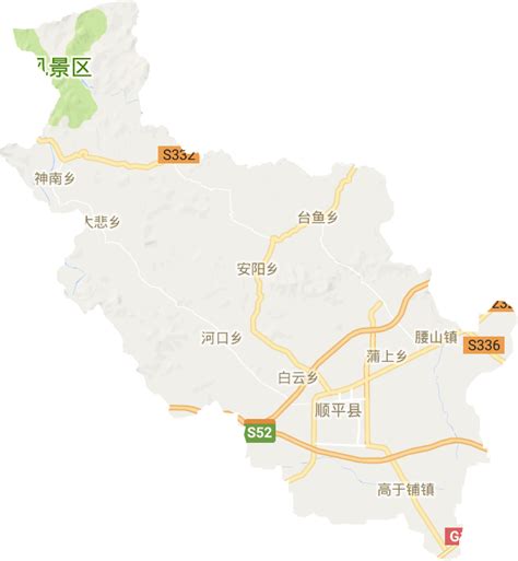 顺平县城区地图,顺平县城街道,顺平县规划图_大山谷图库
