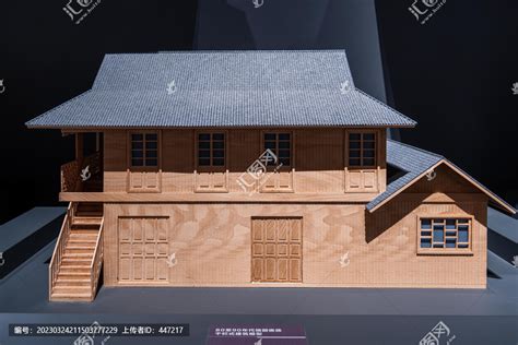 瑞丽傣族干栏式建筑模型,民间艺术,文化艺术,摄影素材,汇图网www.huitu.com