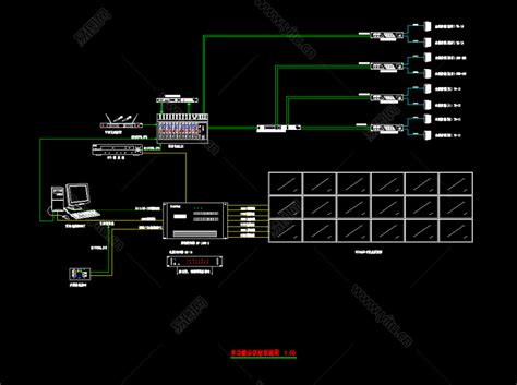原创音响系统CAD图纸，音箱线路布置CAD施工图下载 - 易图网