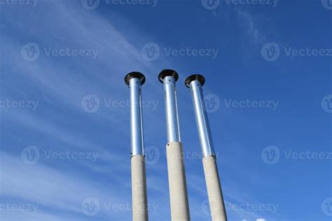 Vent pipes of a gas copper. 13154345 Stock Photo at Vecteezy