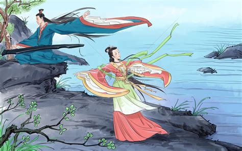 中国风传统人物插画图片下载-正版图片401067582-摄图网