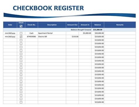 Large Print Check Register - Checkbook Register - Easy Comforts