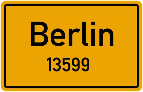 13599 Berlin Straßenverzeichnis: Alle Straßen in 13599