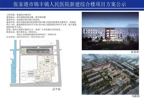 张家港市锦丰镇人民医院新建综合楼项目方案公示 - 张家港市人民政府