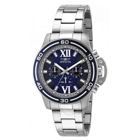 Invicta Specialty Chronograph Blue Dial Stainless Steel Men