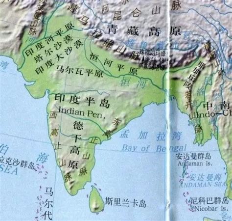 印度河流域地图图片