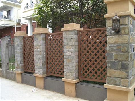 木塑围栏门花园庭院木塑门铝合金木塑门-阿里巴巴