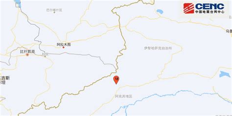 中国地震台网正式测定：02月25日06时41分在新疆阿克苏地区温宿县……_手机新浪网