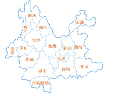 中国34省区高清3D地图-云南_云南地图_初高中地理网