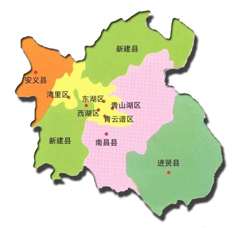 南昌市行政区划地图_江西地图_初高中地理网