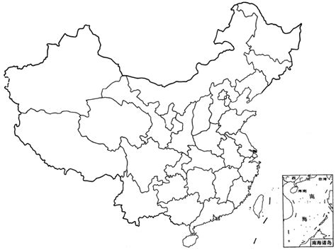 中国行政区划(空白图)_文档之家