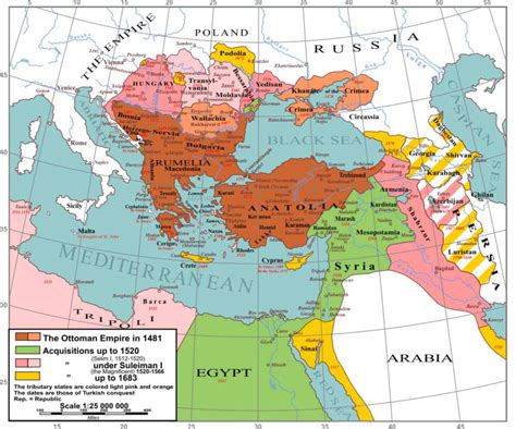 The Ottoman Empire In 1481 • Mapsof.net