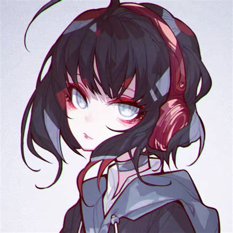 帅气女生头像手绘温柔