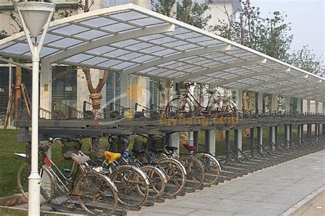 公共商用自行车棚-产品展示-上海贺鹏新型建材有限公司