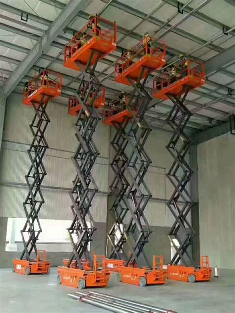 6米8米10米剪叉式举升梯电动液压升降平台高空作业车移动式升降机-阿里巴巴