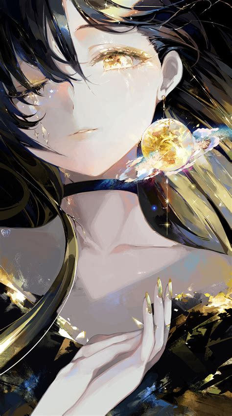 耳饰甜美女生头像动漫