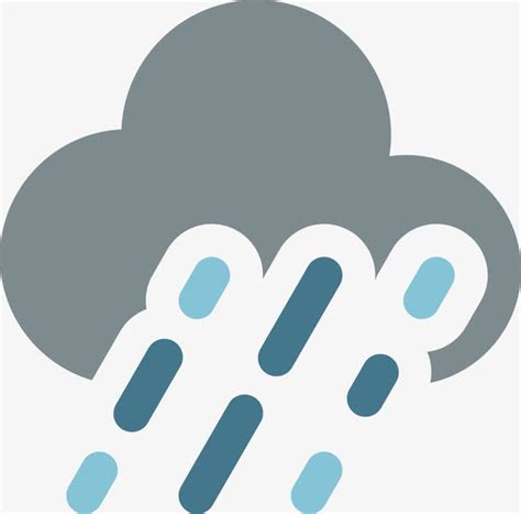 大雨矢量天气图标素材免费下载_觅元素