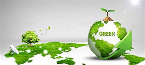 清新淡雅商务绿色环保节能减排低碳生活通用PPT模板-PPT牛模板网