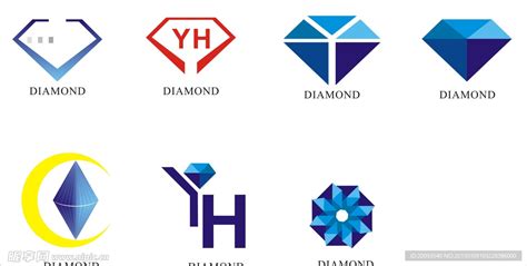 钻石logo设计设计图__LOGO设计_广告设计_设计图库_昵图网nipic.com